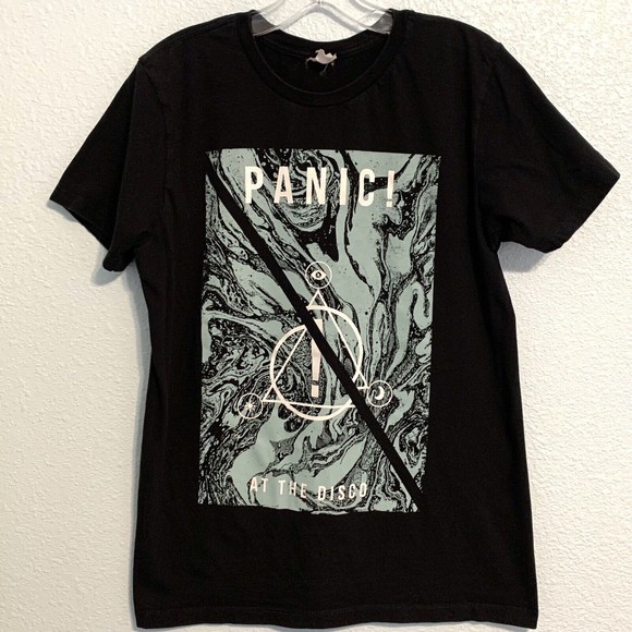 Panic! At The Disco Marbled Symbols Logo T-Shirt Size Small - Picture 2 of 6